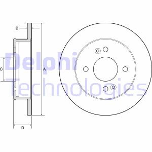 Диск гальмівний Delphi BG4917C