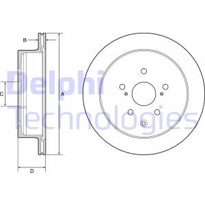 Диск гальмівний Delphi BG4929C