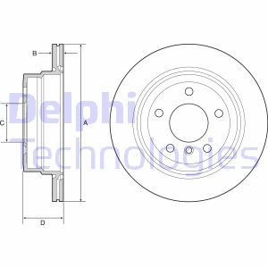 Диск гальмівний Delphi BG4946C