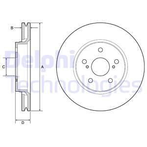 Диск гальмівний Delphi BG4952C