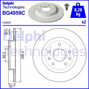 Гальмівні диски CX-3 (DK), 01.15- Delphi BG4959C