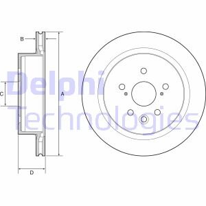 Гальмівні диски GS (_L1_), 08.11- Delphi BG4962C