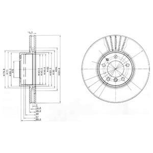 Гальмівні(тормозні) диски Delphi BG670