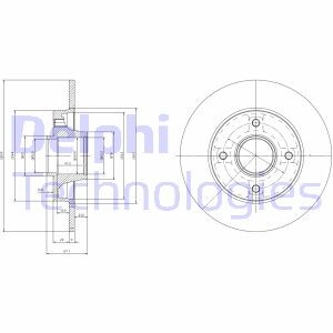 Диск гальмівний з підшипником Delphi BG9022RSC