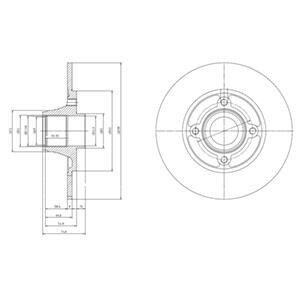 Гальмівний диск Delphi BG9033RS