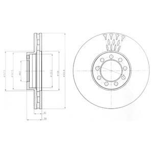 Гальмівний диск Delphi BG9062
