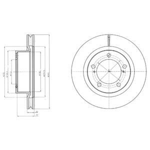 Диск гальмівний Delphi BG9067