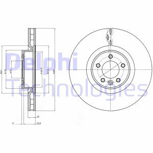 Диск гальмівний Delphi BG9079C