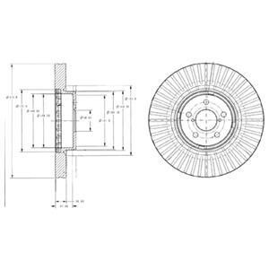 Гальмівний диск Delphi BG9105