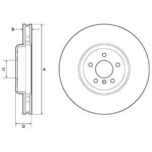 Диск гальмівний Delphi BG9160C