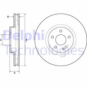 Диск гальмівний Delphi BG9174C