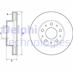 Гальмівний диск Delphi BG9180C (фото 1)