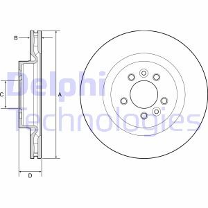 Диск гальмівний Delphi BG9204C