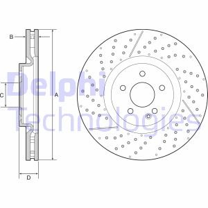 Диск гальмівний Delphi BG9229C