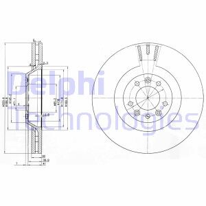 Диск гальмівний Delphi BG9844