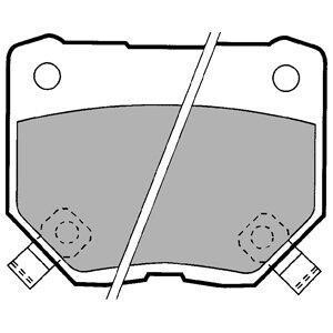 Гальмівні колодки, дискове гальмо (набір) Delphi LP1057
