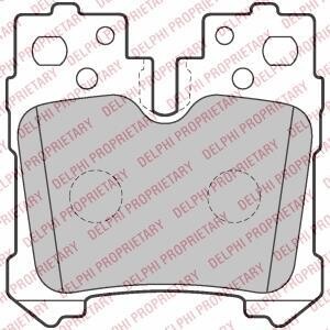 Гальмівні колодки, дискове гальмо (набір) Delphi LP2214