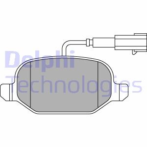 Гальмівні колодки, дискове гальмо (набір) Delphi LP2300