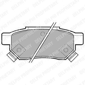 Гальмівні колодки, дискове гальмо (набір) Delphi LP625