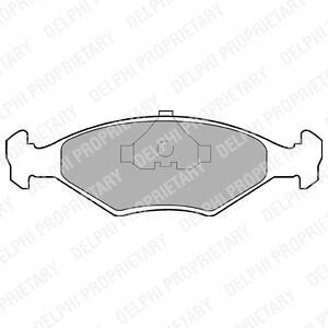 Гальмівні(тормозні) колодки Delphi LP677 (фото 1)