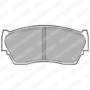 Гальмівні колодки, дискове гальмо (набір) Delphi LP783