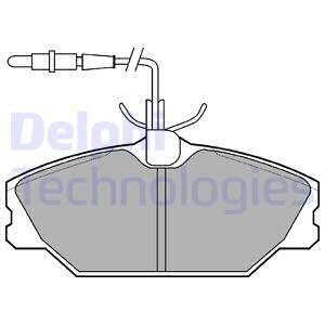 Гальмівні(тормозні) колодки Delphi LP788