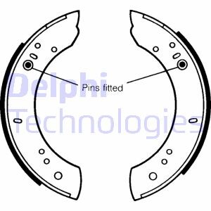 Гальмівні колодки, барабанні Delphi LS1072