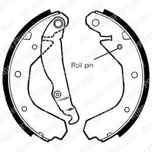 Барабанні(тормозні) колодки Delphi LS1307