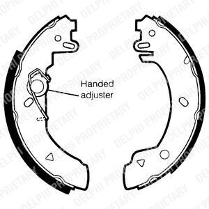 Барабанні(тормозні) колодки Delphi LS1436