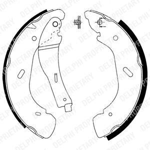 Барабанні(тормозні) колодки Delphi LS1914