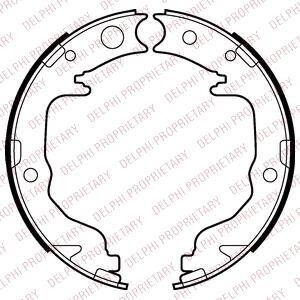 Гальмівні колодки ручного гальма Delphi LS2026