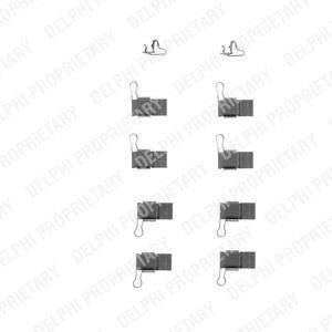 Ремкомплект гальмівних колодок Delphi LX0244