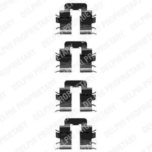 Ремкомплект гальмівних колодок Delphi LX0345