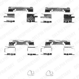 Ремкомплект гальмівних колодок Delphi LX0385