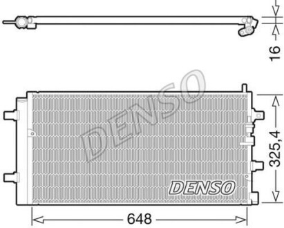 Радіатор кондиціонера DENSO DCN02002