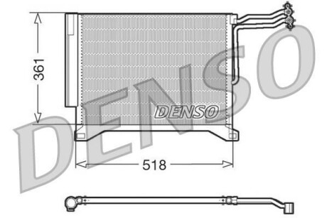 Радіатор кондиціонера DENSO DCN05100