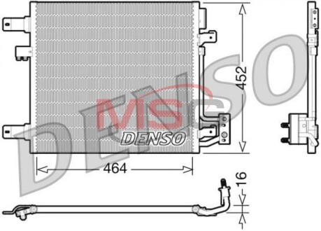 Радіатор кондиціонера DENSO DCN06014