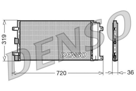 Радіатор кондиціонера DENSO DCN09042