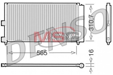 Радиатор кондиционера (Конденсор) DENSO DCN09070