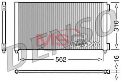 Радіатор кондиціонера DENSO DCN09102