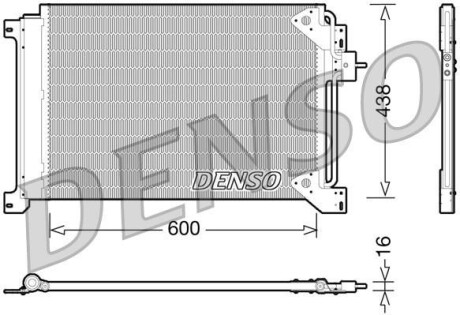 Радіатор кондиціонера DENSO DCN12004