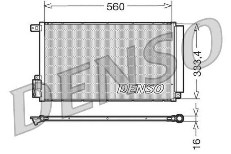 Радіатор кондиціонера DENSO DCN13109