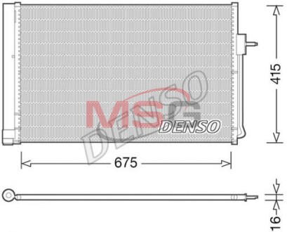 Конденсер кондиціонера DENSO DCN15001