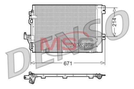 Радіатор кондиціонера DENSO DCN20009