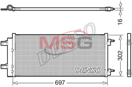 Радіатори кондиціонера Opel Astra K DENSO DCN20044