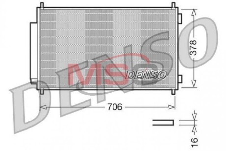 Радіатор кондиціонера DENSO DCN40002