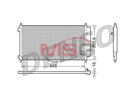 Радіатор кондиціонера DENSO DCN40010