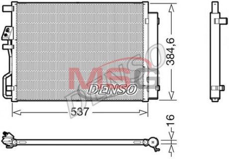 Радіатор кондиціонера DENSO DCN41021