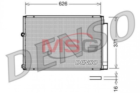 Радіатор кондиціонера DENSO DCN50018