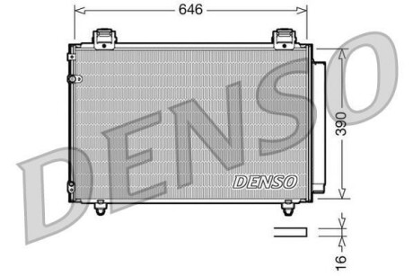 Радіатор кондиціонера DENSO DCN50024